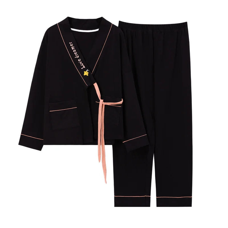 Kimono Pajamas Female Spring Autumn Winter Long Sleeve Casual Cardigan Solid Color Sweet Lovely Sexy Home Clothes
Kimono Pajamas Female Spring Autumn Winter Long Sleeve Casual Cardigan Solid Color Sweet Lovely Sexy Home Clothes