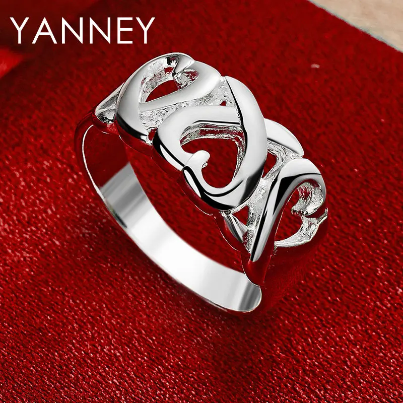 Luxury 925 Sterling Silver 6/7/8/9/10# Fine Heart For Women Engagement Party Jewelry Anniversary Wedding Accessories
Luxury 925 Sterling Silver 6/7/8/9/10# Fine Heart For Women Engagement Party Jewelry Anniversary Wedding Accessories