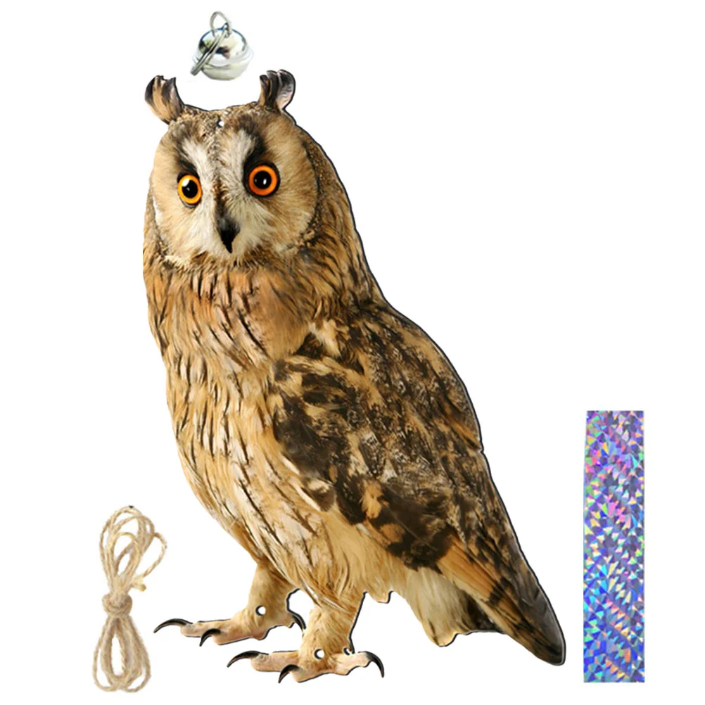 

Decorate Pastoral Orchard Yard Decoration Owl Bird Repelling Bell Pendant Bells for Crafts Pp Ornament