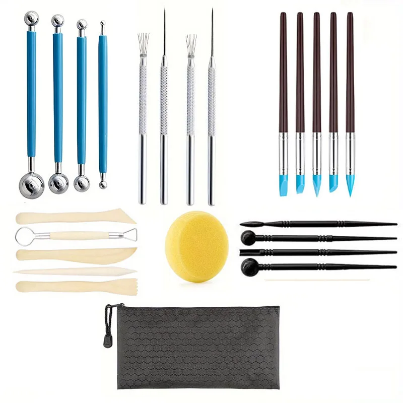 Clay Sculpting Tool Set for Modeling Ceramic Pottery Clay Tool DIY Stick Carving Sculpting Tools Trimming Smooth Wooden Handles
Clay Sculpting Tool Set for Modeling Ceramic Pottery Clay Tool DIY Stick Carving Sculpting Tools Trimming Smooth Wooden Handles