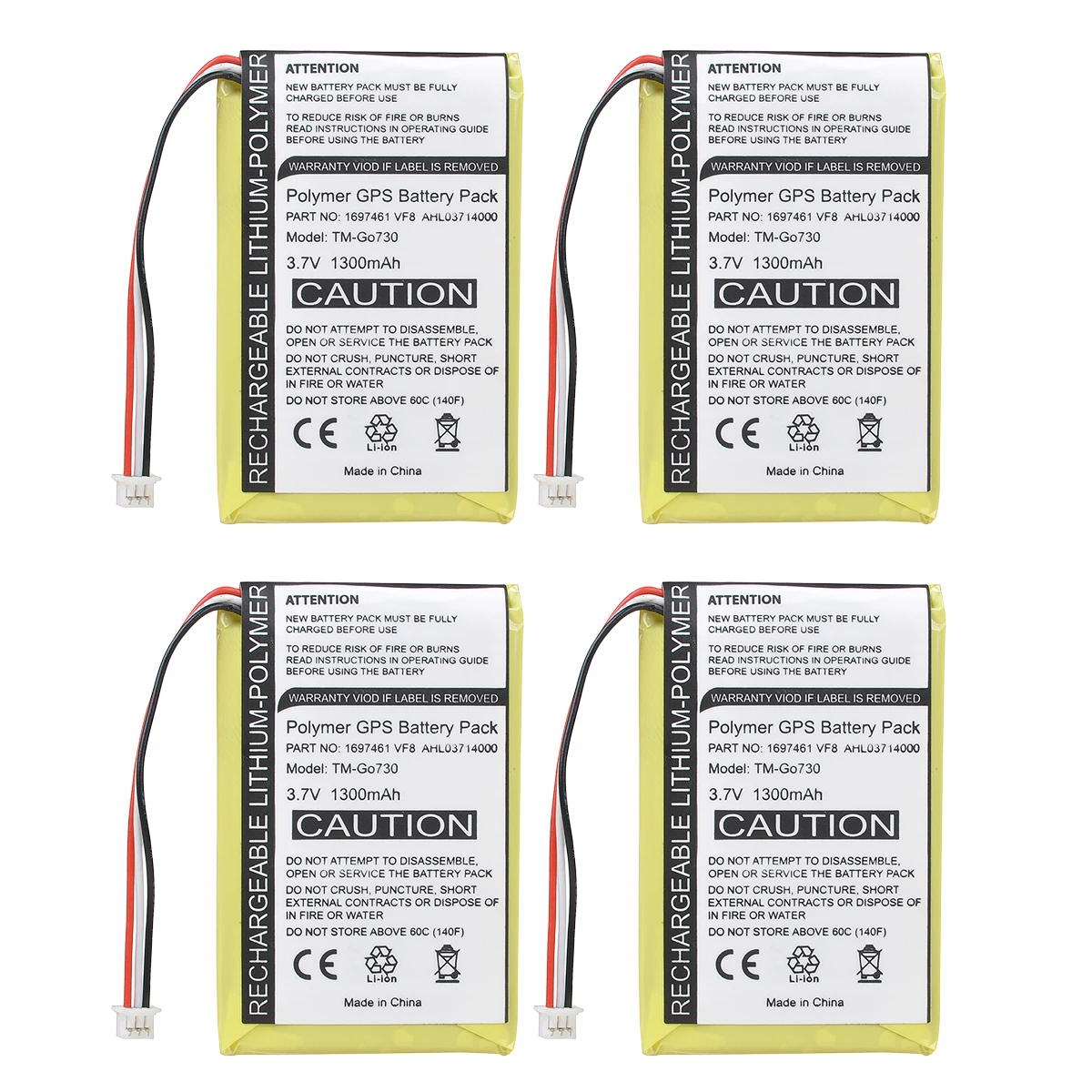 1300mAh Battery Akku for TOMTOM Go 530 Live, 630 630T 720 730 730T VF8 HS009L004872 GPS G930 G930T A8 DVR MP3 MP4 MP5 E-book
1300mAh Battery Akku for TOMTOM Go 530 Live, 630 630T 720 730 730T VF8 HS009L004872 GPS G930 G930T A8 DVR MP3 MP4 MP5 E-book