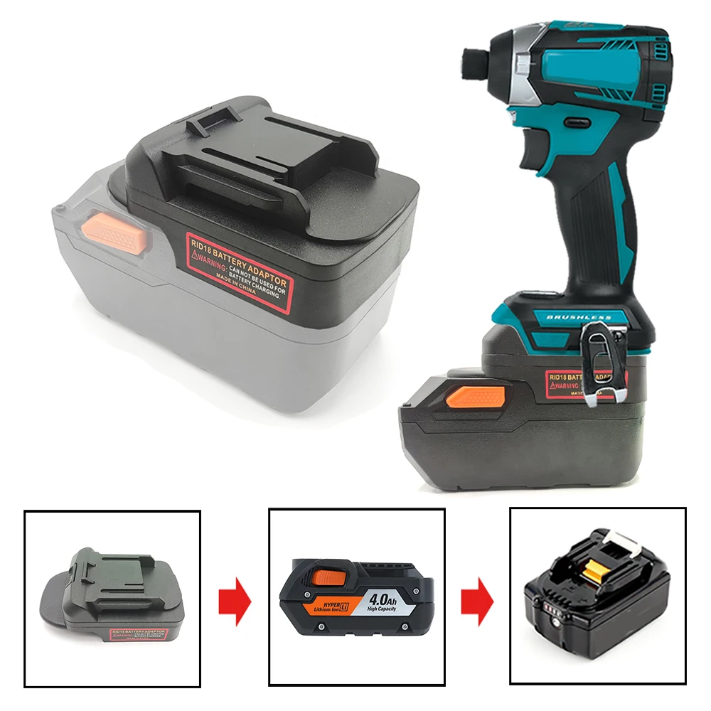 

for Ridgid / AEG 18V 20V Battery Convert to for Makita 18V Lithium Battery Electric Drill Power Tool Battery Adapter Converter