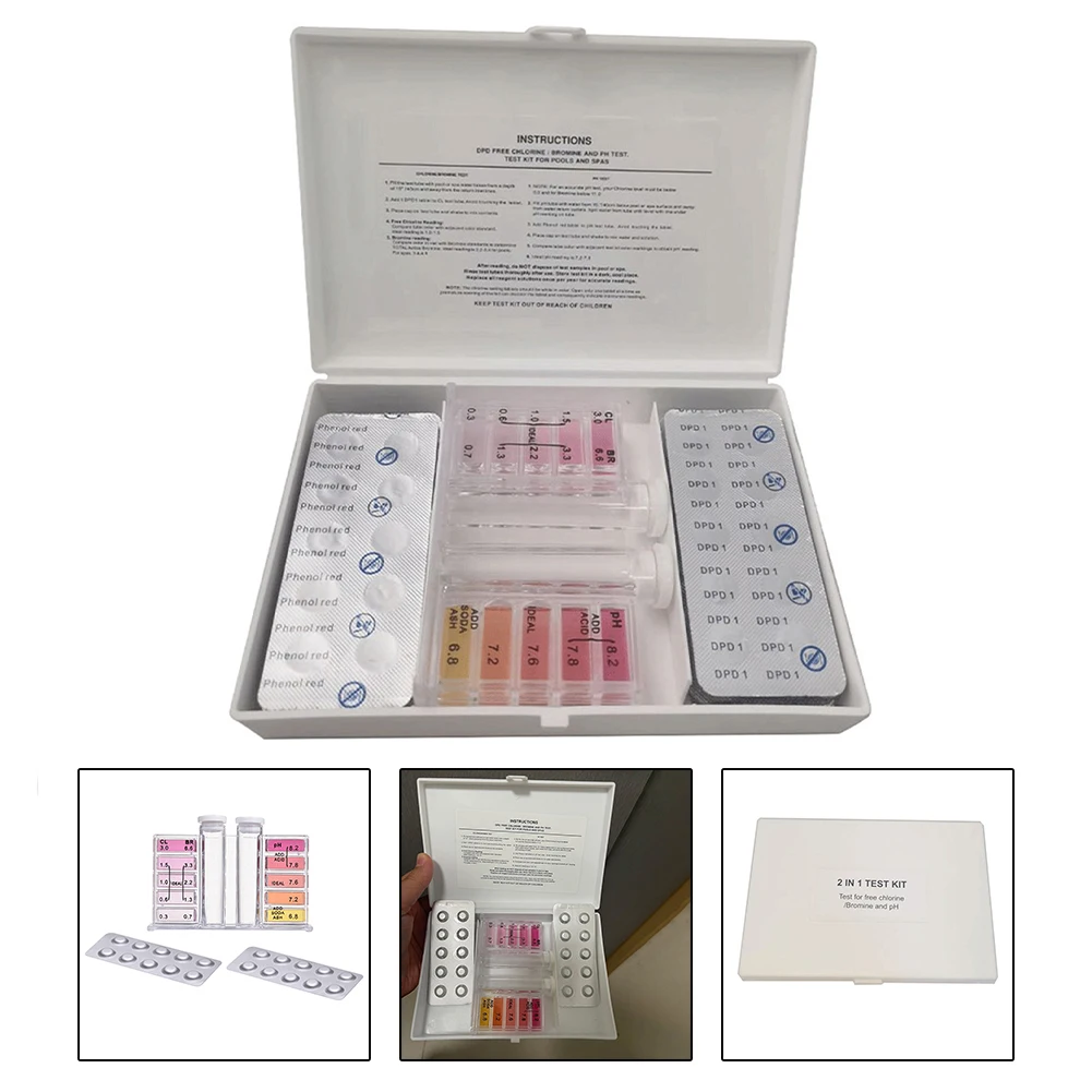 Accurately Measure Free Chlorine Bromine And PH Levels With This Pool Water Test Kit For Swimming Pools Test Tools
Accurately Measure Free Chlorine Bromine And PH Levels With This Pool Water Test Kit For Swimming Pools Test Tools