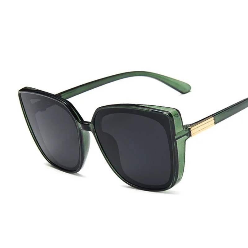 

Роскошные брендовые дизайнерские солнцезащитные очки кошачий глаз женские винтажные Черные Зеркальные Солнцезащитные очки для модной большой оправы крутые сексуальные женские очки