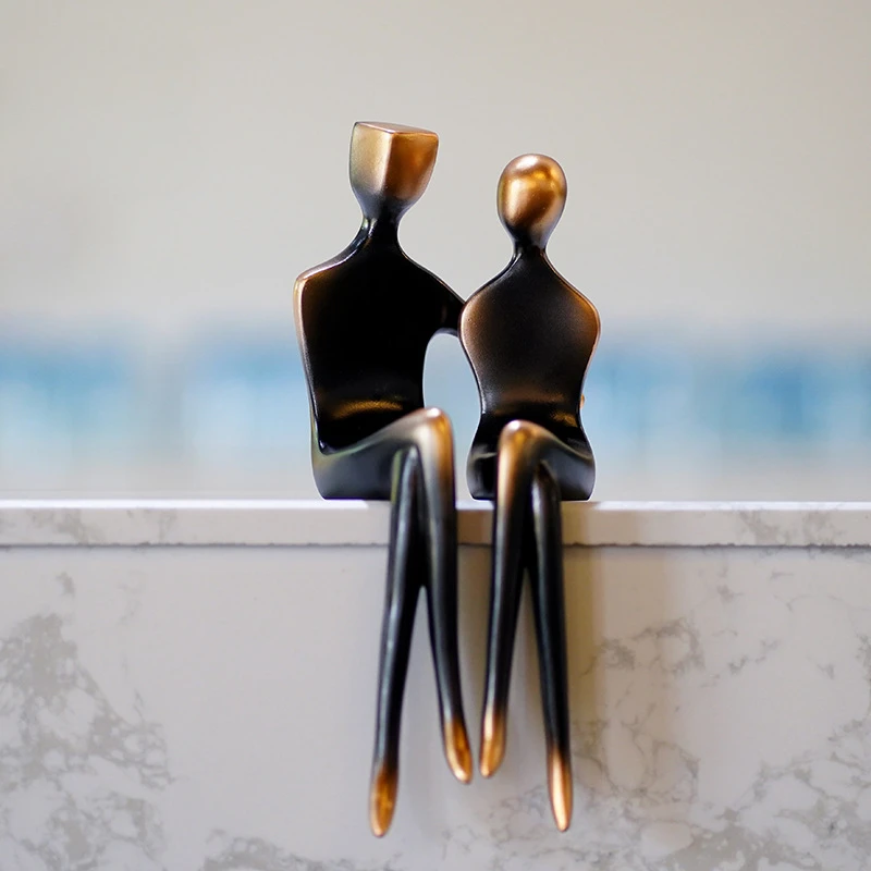 

Modern Minimalistic Abstraction Character Couple Sculpture, Table Decoration, Living Room, Household, TV Cabinet Entrance