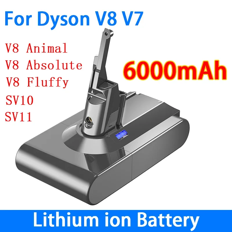 New for Dyson V7 V8 21.6V 6000mAh Lithium Battery,for Dyson V8 SV10 V7 SV11 Handheld Vacuum Cleaner Replacement Battery
New for Dyson V7 V8 21.6V 6000mAh Lithium Battery,for Dyson V8 SV10 V7 SV11 Handheld Vacuum Cleaner Replacement Battery