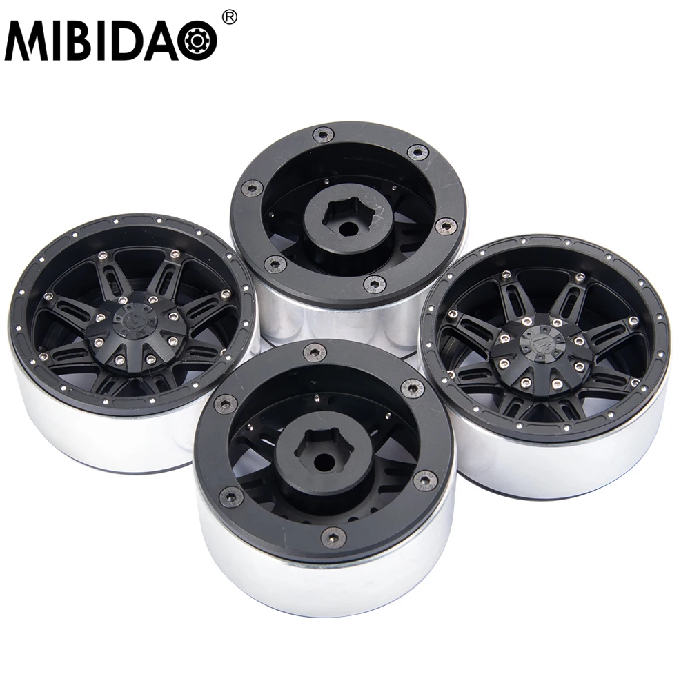 MIBIDAO 4Pcs 2.2" Wheel Hub Metal Beadlock Wheel Rims For 1/10 Axial SCX10 90046 TRX4 TRX6 D90 Wraith 90018 RC Crawler
MIBIDAO 4Pcs 2.2" Wheel Hub Metal Beadlock Wheel Rims For 1/10 Axial SCX10 90046 TRX4 TRX6 D90 Wraith 90018 RC Crawler