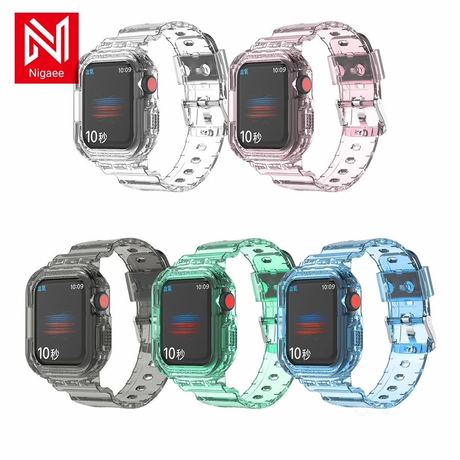 Ремешок силиконовый для Apple Watch Band 44 мм 40 мм 42 мм 38 мм, спортивный сменный Регулируемый из ТПУ, для iWatch Series SE 6 5 4 3
Ремешок силиконовый для Apple Watch Band 44 мм 40 мм 42 мм 38 мм, спортивный сменный Регулируемый из ТПУ, для iWatch Series SE 6 5 4 3