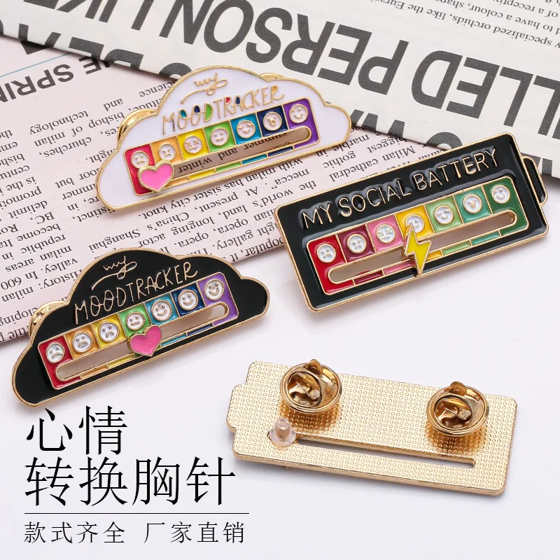 1PCS Funny Mood Enamel Pin Interactive Mood Tracker Metal Badges Brooch for Backpack Jewelry Accessorie Gift
1PCS Funny Mood Enamel Pin Interactive Mood Tracker Metal Badges Brooch for Backpack Jewelry Accessorie Gift