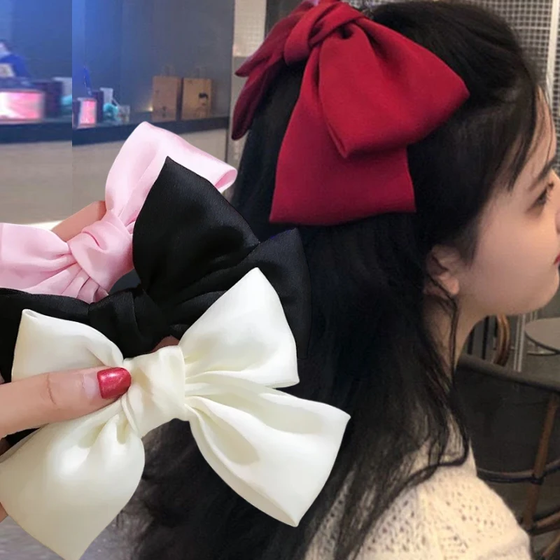 

Korean Retro Big Bows Headband Fabric Elastic Hair Bands for Women Girls Ins Fashion Hairpins Accessories Princess Barrettes