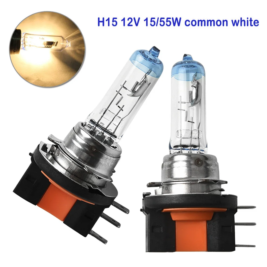 2PCS Car Halogen Bulbs H15 12V 55W Turn Signal Headlight 4300K-5000K Super Bright Transparent White Fog Light DRL Universal
2PCS Car Halogen Bulbs H15 12V 55W Turn Signal Headlight 4300K-5000K Super Bright Transparent White Fog Light DRL Universal