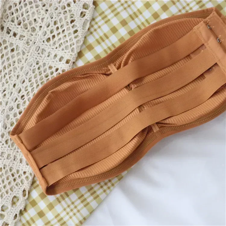 Women's Invisible Strapless Bra with Removable Pads Sexy Underwear Tube Top Girls One-piece Backless Lingerie Cropped Tanks Women's Invisible Strapless Bra with Removable Pads Sexy Underwear Tube Top Girls One-piece Backless Lingerie Cropped Tanks
