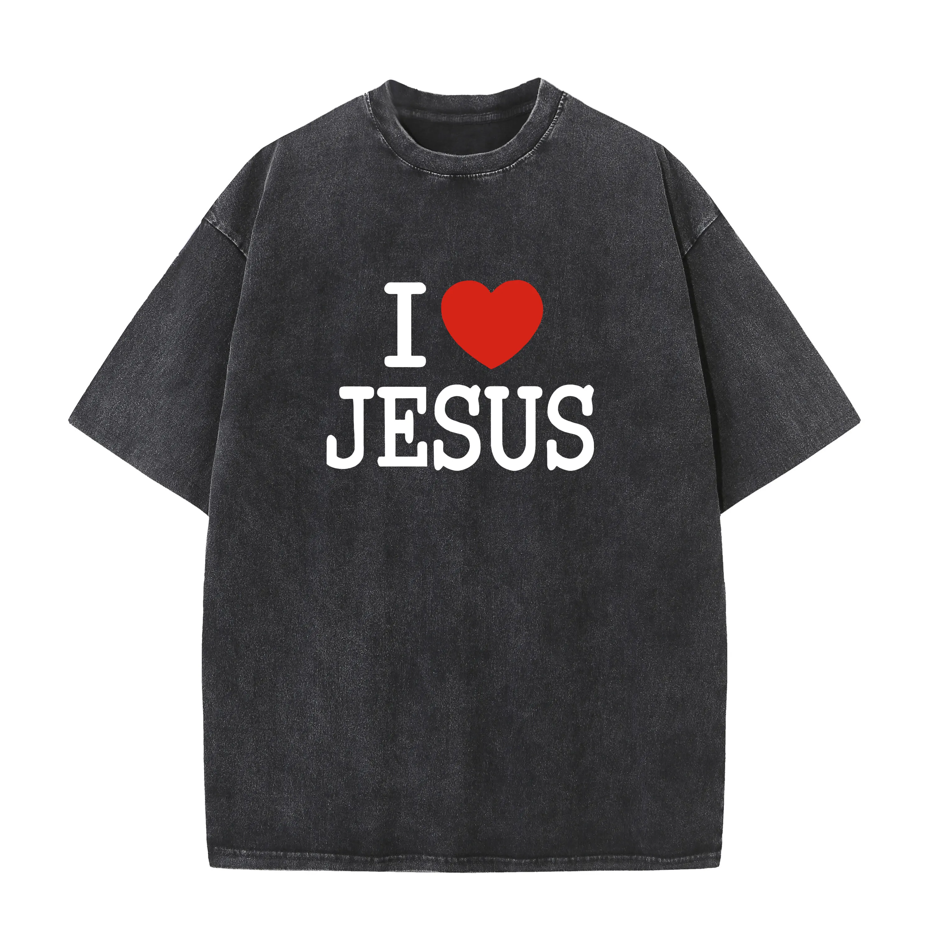 I Love Jesus Oversize Font Print Bleach style T-Shirt Couples Korean Trend Shrink-Proof Washed style T Shirt Men Women Tshirt
I Love Jesus Oversize Font Print Bleach style T-Shirt Couples Korean Trend Shrink-Proof Washed style T Shirt Men Women Tshirt