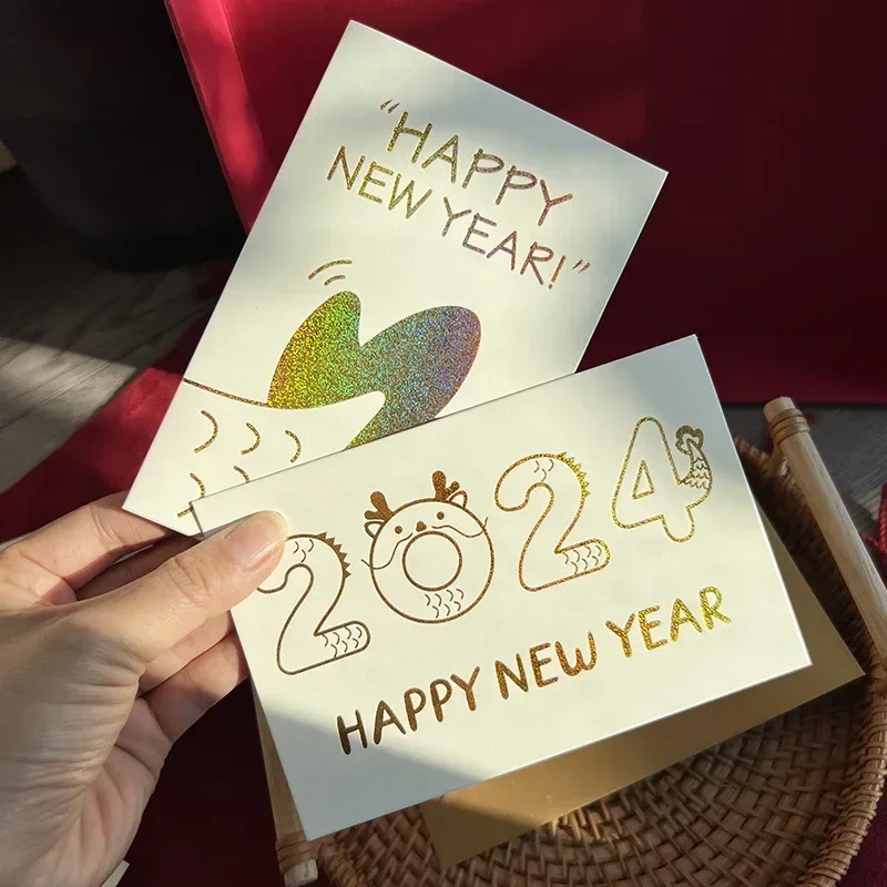2024 Happy New Year Greeting Cards DIY Blank Handwritten Postcards Wedding Party Invitation Cards Cover Christmas Envelopes
2024 Happy New Year Greeting Cards DIY Blank Handwritten Postcards Wedding Party Invitation Cards Cover Christmas Envelopes