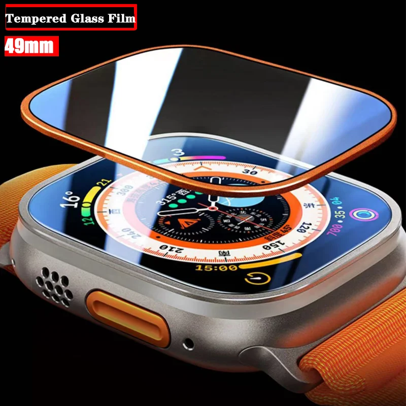 

Закаленное стекло для Apple Watch Ultra 49 мм HD, защита экрана, устойчивая к царапинам, пленка серии 49 мм, водонепроницаемые аксессуары для телефона