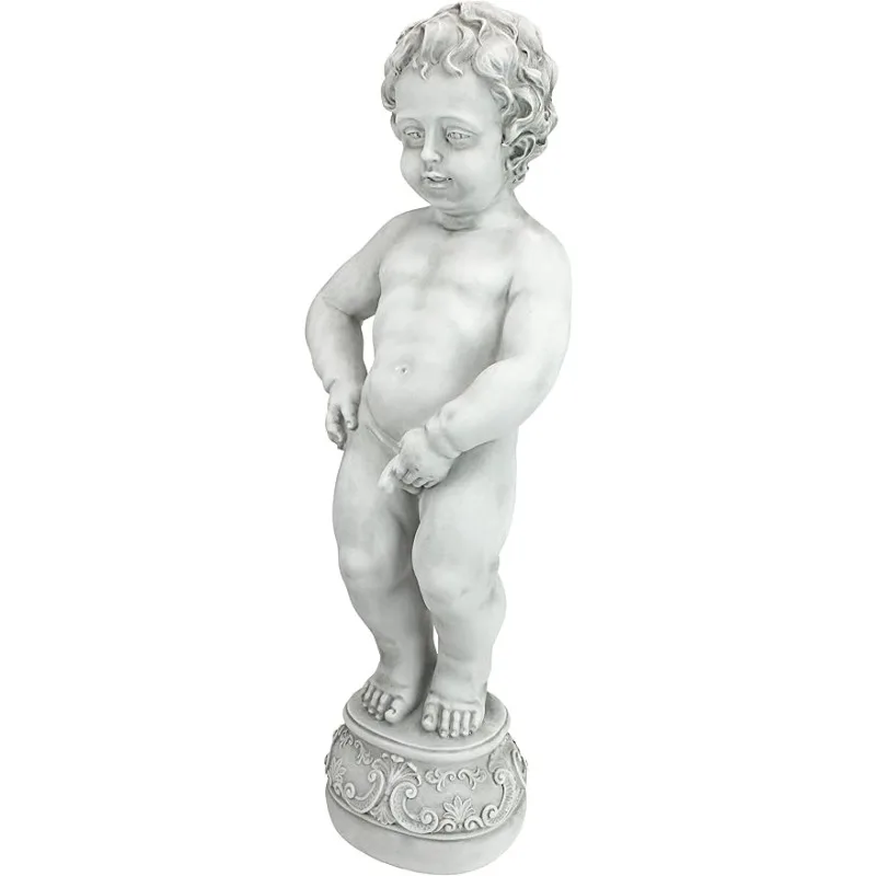 

Design Toscano NG335051 Manneken Boy Piped Pond Spitter Statue Water Featur 10 Inches Wide 6 Inches Deep 27 Inches High