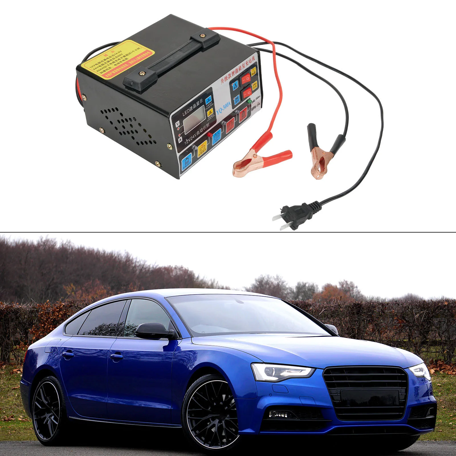 Charger Car Battery Charger High Power Intelligent Battery For Car For Motorcycle Batteries Pure Copper 220W 24V
Charger Car Battery Charger High Power Intelligent Battery For Car For Motorcycle Batteries Pure Copper 220W 24V