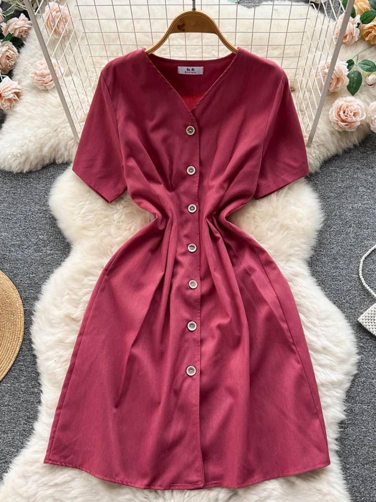 YuooMuoo Fashion Summer Y2K Women Dress Elegant Single-breasted Short Sleeve Shirt Dress Chic Korean Casual Mini Vestidos
YuooMuoo Fashion Summer Y2K Women Dress Elegant Single-breasted Short Sleeve Shirt Dress Chic Korean Casual Mini Vestidos