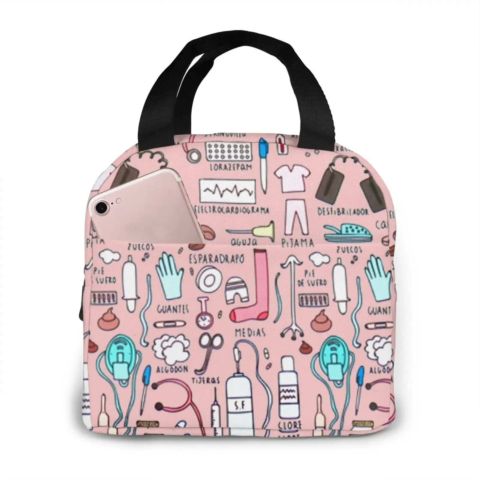 Kawaii Doctors Nurse Print Insulated Lunch Bags for Women Small Portable Lunch Box Totes Food Thermal Bags Bento Pouch Lunch Bag
Kawaii Doctors Nurse Print Insulated Lunch Bags for Women Small Portable Lunch Box Totes Food Thermal Bags Bento Pouch Lunch Bag
