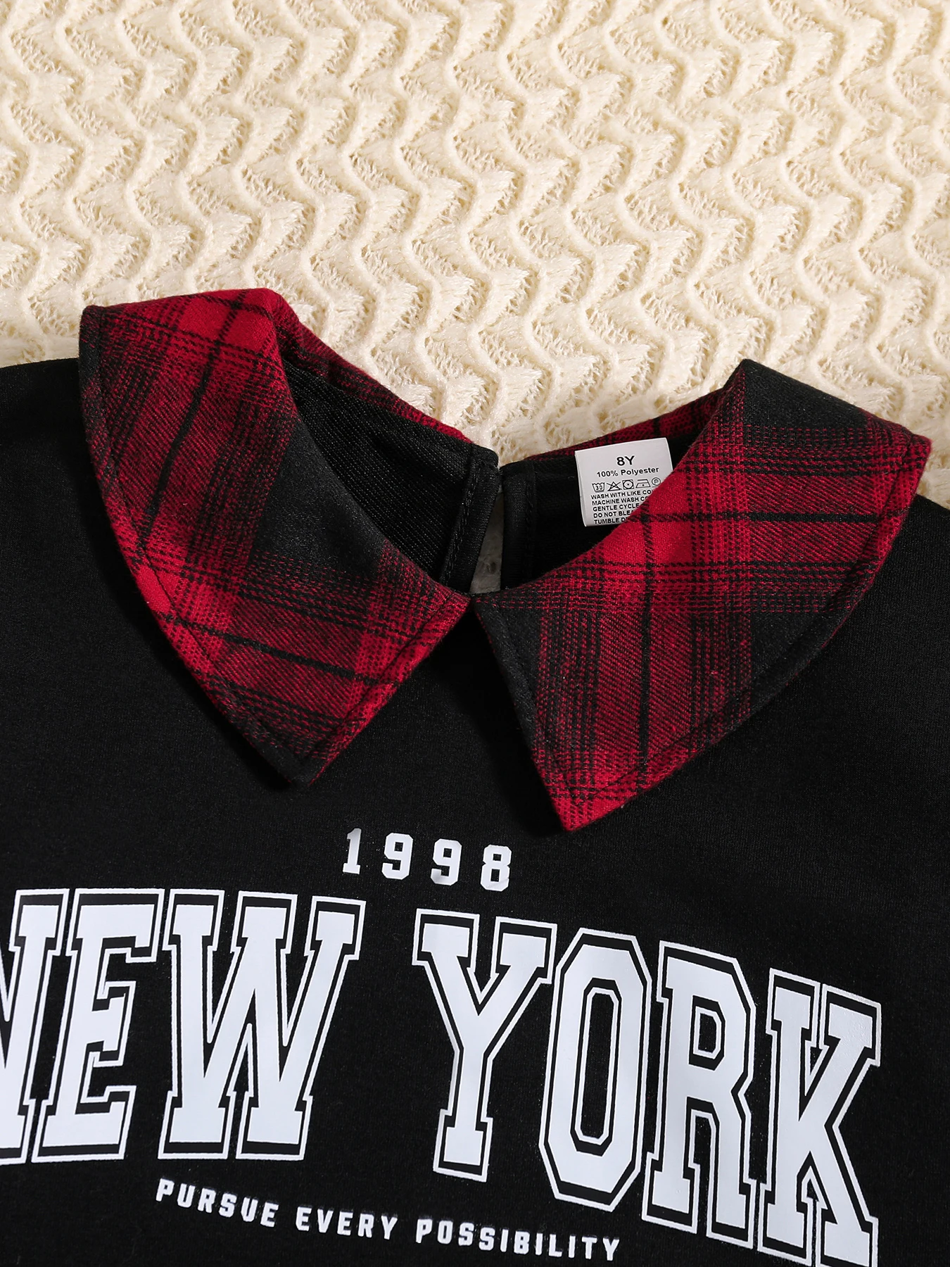 الفتيات أزياء عارضة 2 قطعة مجموعة طية صدر السترة السوداء بأكمام طويلة إلكتروني طباعة قميص منقوشة تنورة ربيع الخريف جديد الفتيات أزياء عارضة 2 قطعة مجموعة طية صدر السترة السوداء بأكمام طويلة إلكتروني طباعة قميص منقوشة تنورة ربيع الخريف جديد