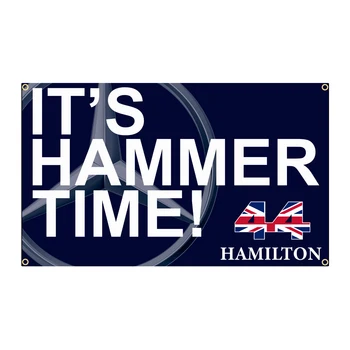 영국 해머 타임 플래그, 루이스 해밀턴, 90x150cm, 3x5FTS, 44