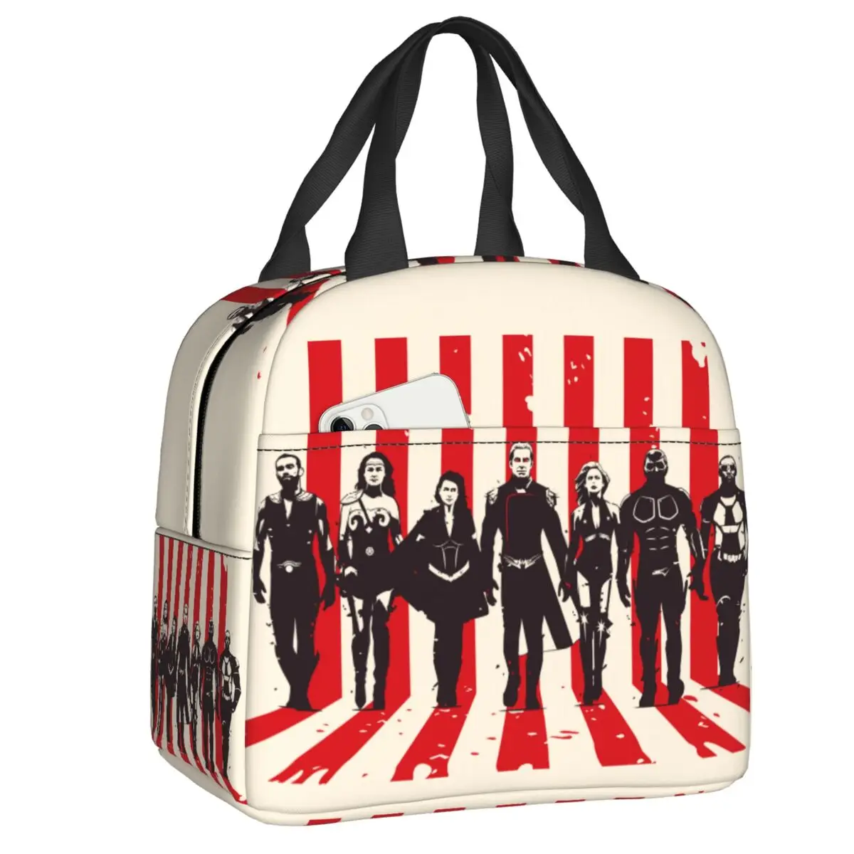 The Boys Characters TV Show Insulated Lunch Tote Bag for Women Portable Cooler Thermal Bento Box Kids School Children
The Boys Characters TV Show Insulated Lunch Tote Bag for Women Portable Cooler Thermal Bento Box Kids School Children