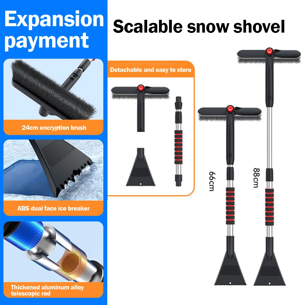 Premium Dual Head Snow Removal Brush Sturdy ABS Plastic Shovel and PVC Brush Wire Ideal for Clearing Snow Frost and Ice
Premium Dual Head Snow Removal Brush Sturdy ABS Plastic Shovel and PVC Brush Wire Ideal for Clearing Snow Frost and Ice