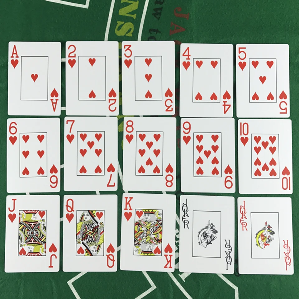 Easytoday 2Pcsset Plastic Poker Card Baccarat Smooth Waterproof Texas Hold'em Poker Club PVC Game Pokers 2.483.46 Inch (12)