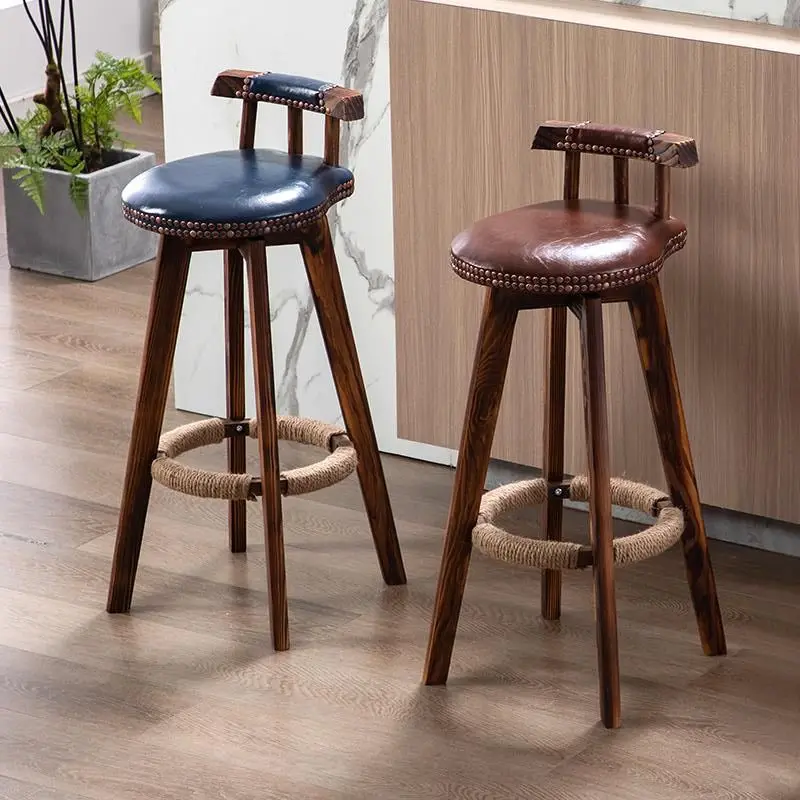 Solid wood bar chair American retro bar stool European high stool rotating creative bar chair home high dining chair bar stool
Solid wood bar chair American retro bar stool European high stool rotating creative bar chair home high dining chair bar stool