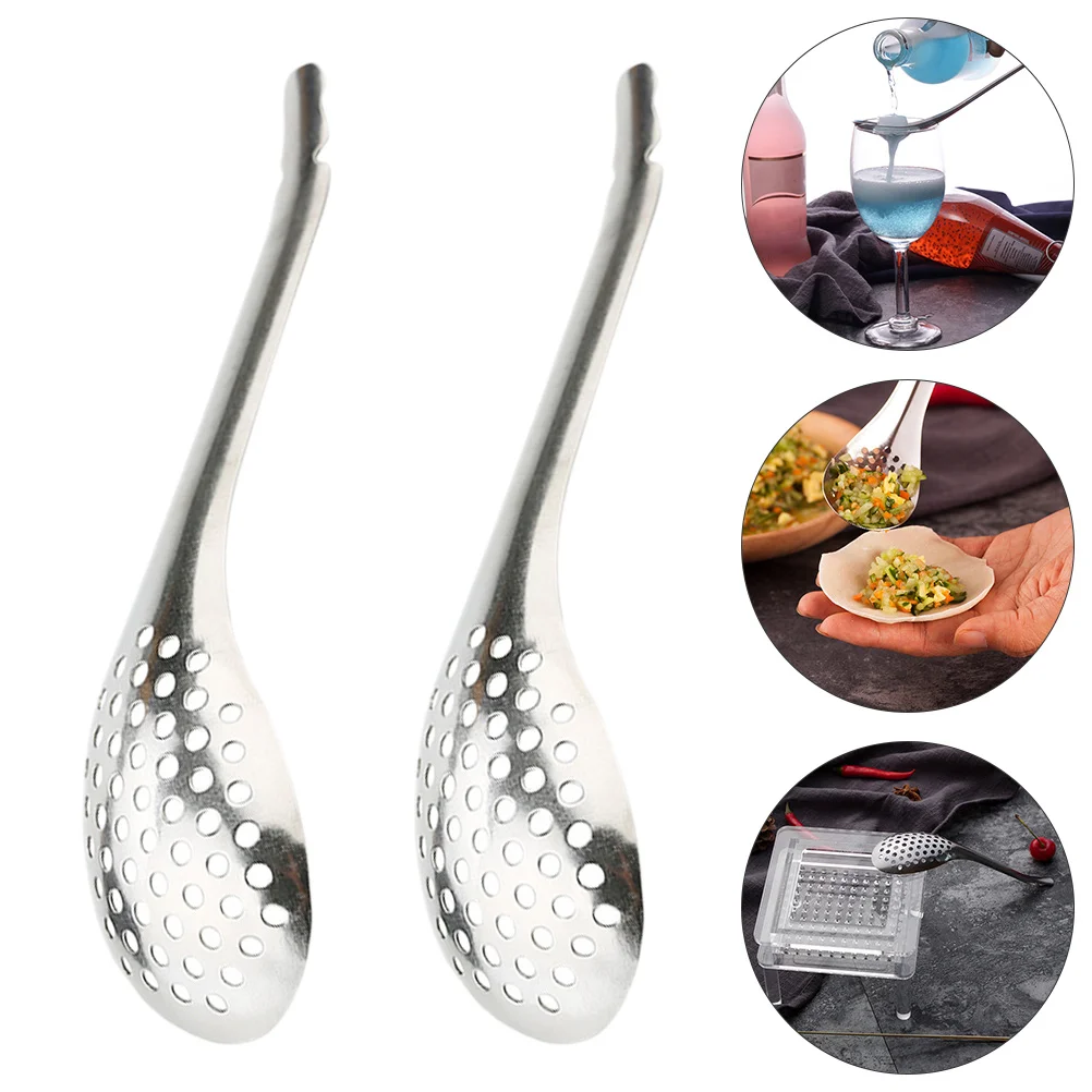 Restaurant Stainless Steel Store Caviar Slotted Spoons Practical Small Cooking Gadgets Colander for Cooking (Silver)
Restaurant Stainless Steel Store Caviar Slotted Spoons Practical Small Cooking Gadgets Colander for Cooking (Silver)