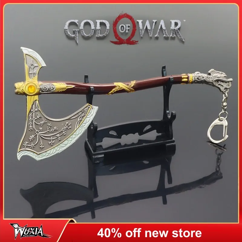 God of War New 18cm The Leviathan Axe Kratos Weapon Keychain Game Peripheral Weapon Katana Metal Sword Toy for Boy Children Gift
God of War New 18cm The Leviathan Axe Kratos Weapon Keychain Game Peripheral Weapon Katana Metal Sword Toy for Boy Children Gift