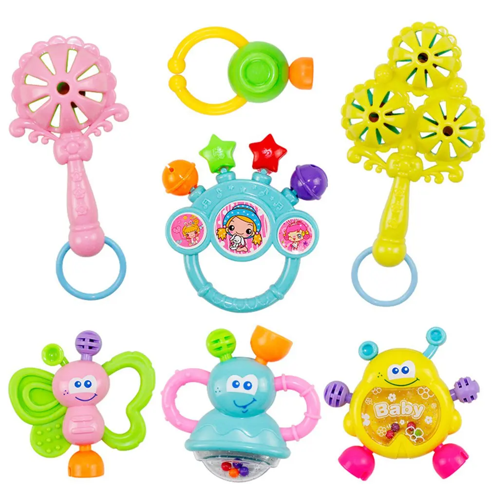 7pcs/set Children Toys Hand Hold Shaking Bell Interesting Educational Rattles Colorful Toys Safe Bells Gifts For Kids
7pcs/set Children Toys Hand Hold Shaking Bell Interesting Educational Rattles Colorful Toys Safe Bells Gifts For Kids