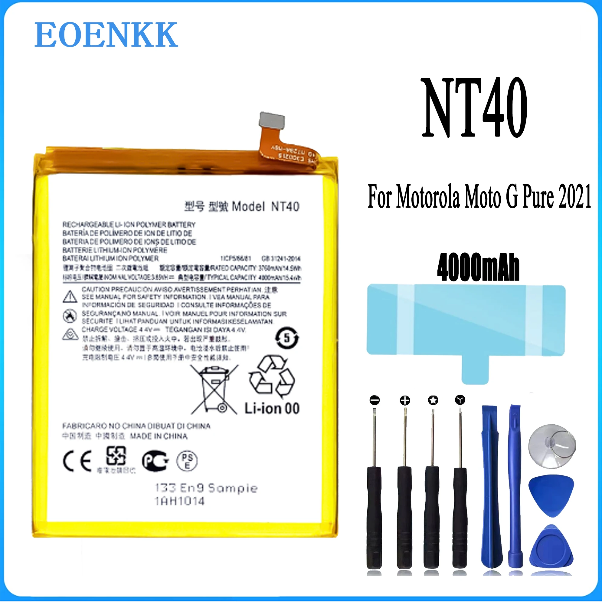 2024 new NT40 Battery For Motorola Mobile Phone Moto G Pure 2021 NT40 Original Capacity Replacement Repair Part Mobile Phone
2024 new NT40 Battery For Motorola Mobile Phone Moto G Pure 2021 NT40 Original Capacity Replacement Repair Part Mobile Phone