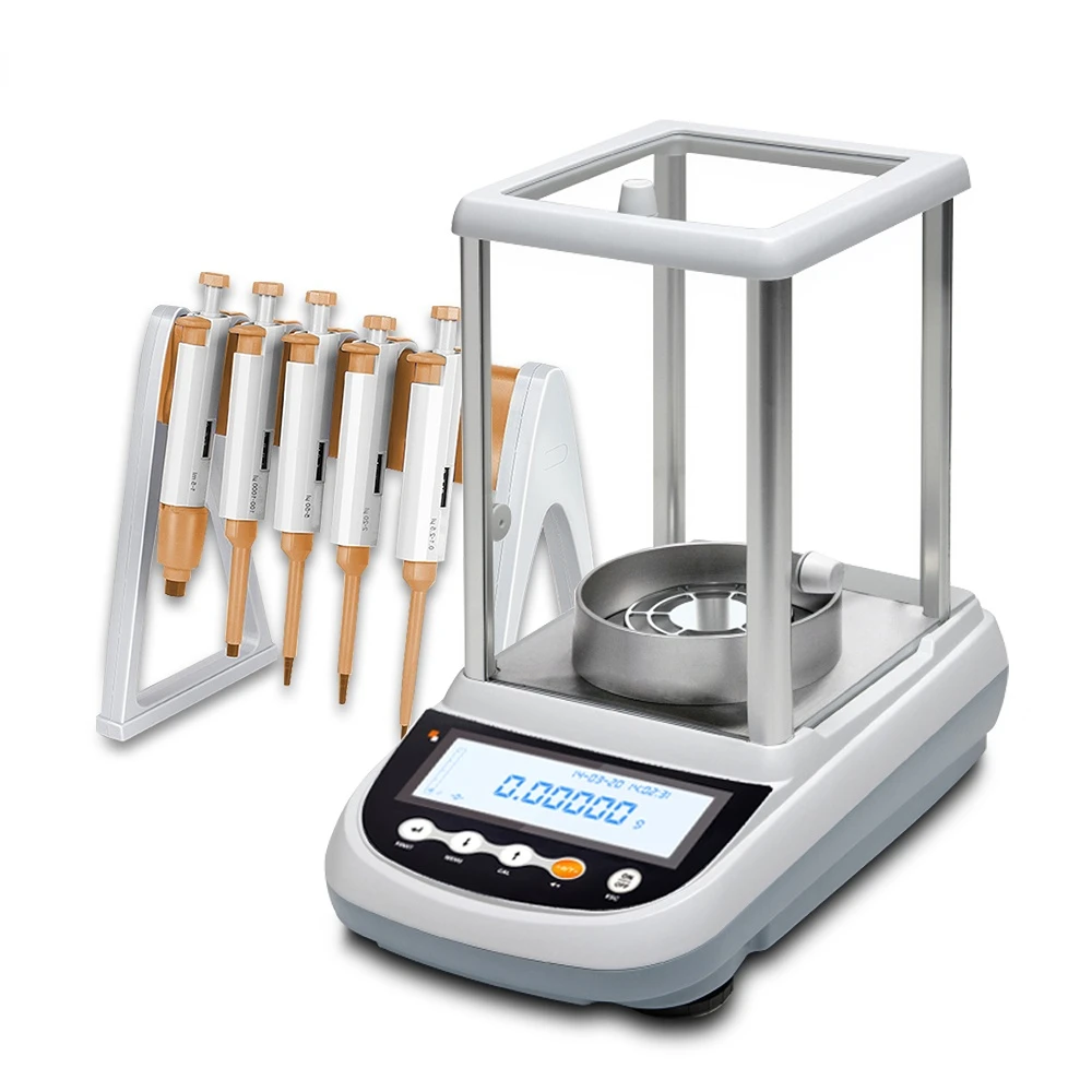 Semi-micro Analytical Balance 410g 0.0001g 0.1mg laboratory weigh balance scale external calibration
Semi-micro Analytical Balance 410g 0.0001g 0.1mg laboratory weigh balance scale external calibration