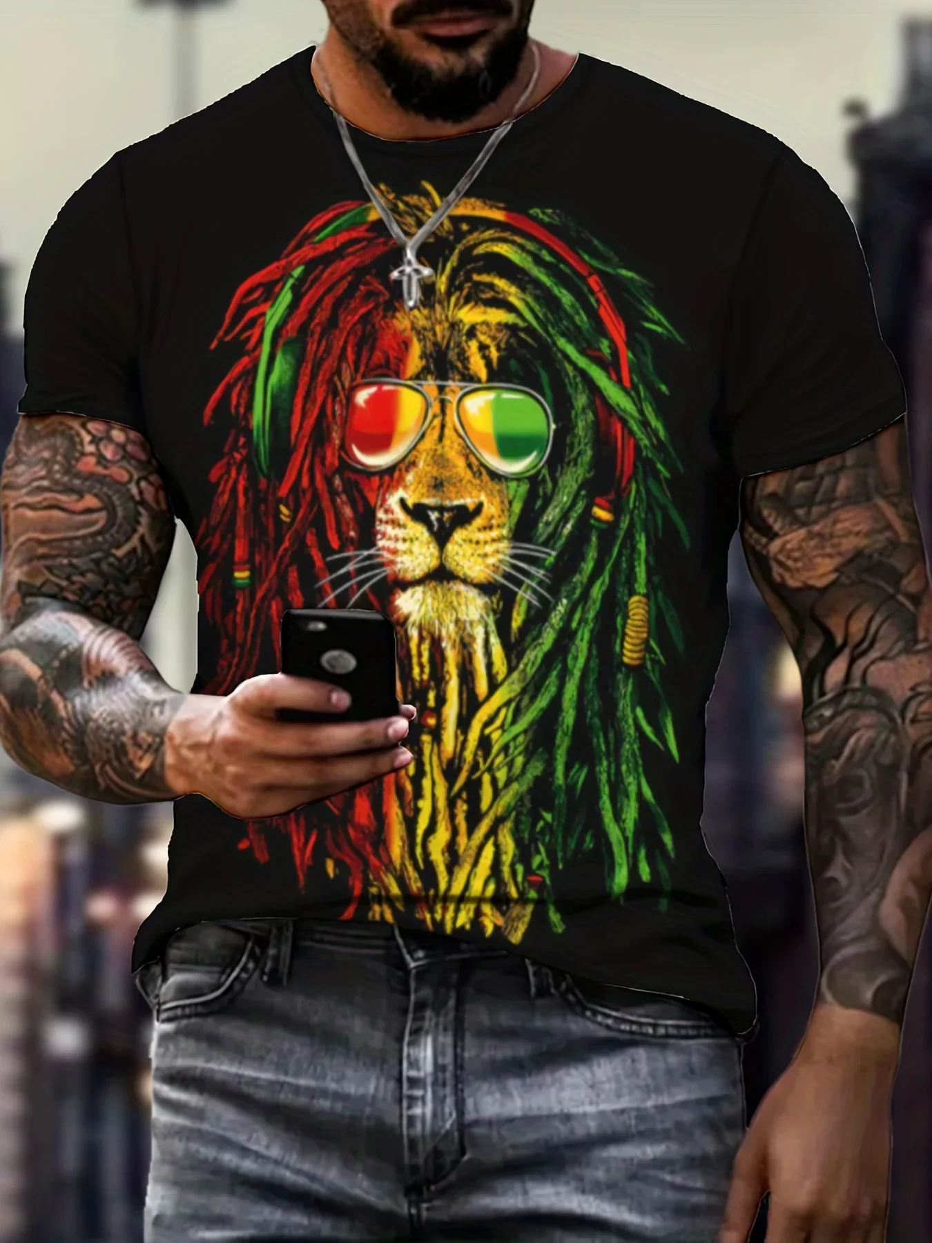 Hip Hop 3D Lion Pattern Print Tshirt Mens Comfy Oversized Tshirt Casual Streetwear Tee Men's Summer Clothes Vintage Harajuku Top
Hip Hop 3D Lion Pattern Print Tshirt Mens Comfy Oversized Tshirt Casual Streetwear Tee Men's Summer Clothes Vintage Harajuku Top