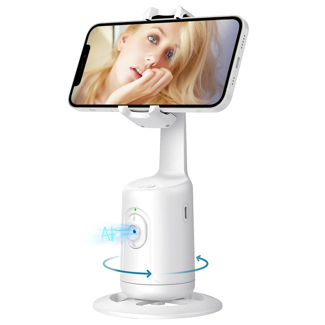 Smart Auto Face Tracking Phone Holder, 360 Rotation Fast Face Tracking Cameraman Robot.
Smart Auto Face Tracking Phone Holder, 360 Rotation Fast Face Tracking Cameraman Robot.