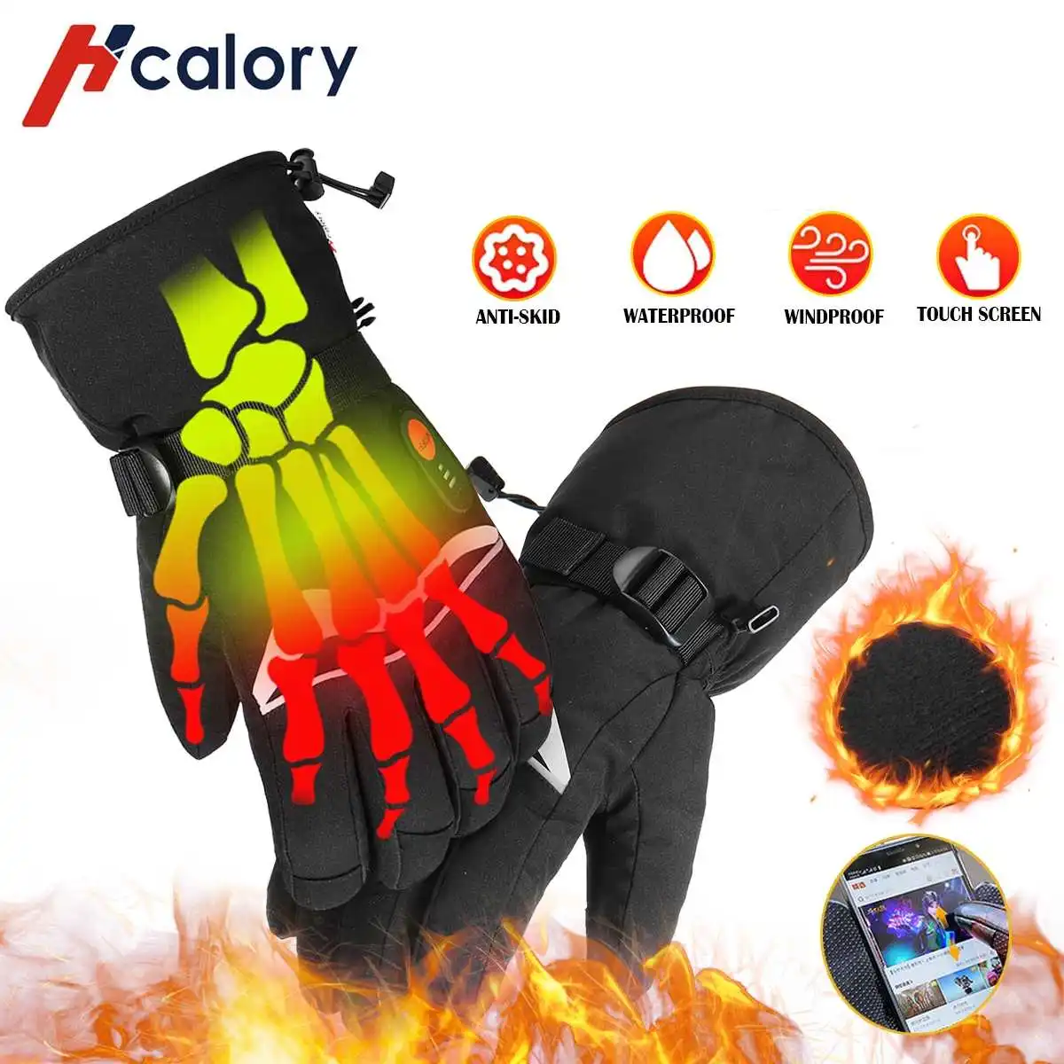 Hcalory Motorcycle Heated Gloves Winter Warm Waterproof Gloves Rechargeable Heating Thermal Gloves For Outdoor Sports Snowmobile
Hcalory Motorcycle Heated Gloves Winter Warm Waterproof Gloves Rechargeable Heating Thermal Gloves For Outdoor Sports Snowmobile