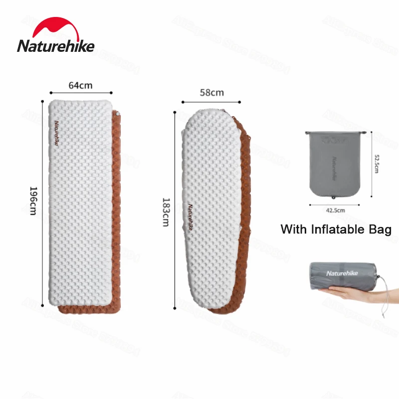 Надувной коврик Naturehike R 5,8, ультралегкий, утолщенный, 7 см, для отдыха на открытом воздухе, походов, теплый, удобный, воздушный коврик, инструменты для ежедневного отдыха
Надувной коврик Naturehike R 5,8, ультралегкий, утолщенный, 7 см, для отдыха на открытом воздухе, походов, теплый, удобный, воздушный коврик, инструменты для ежедневного отдыха