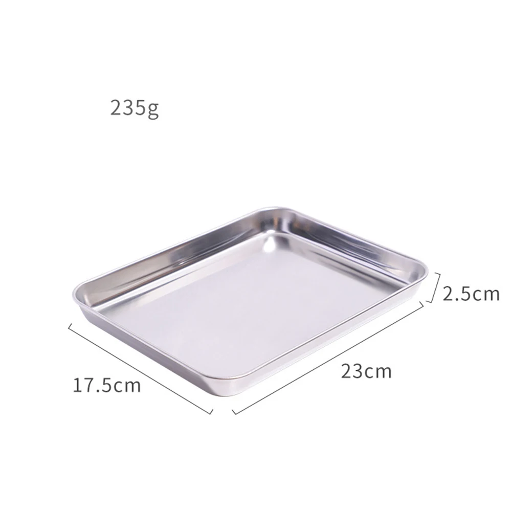 Stainless Steel Baking Pan 17.5*23cm/20.5*26.5cm Square Toaster Oven Nonstick Pans BBQ Cookie Cake Kitchen Accessories
Stainless Steel Baking Pan 17.5*23cm/20.5*26.5cm Square Toaster Oven Nonstick Pans BBQ Cookie Cake Kitchen Accessories