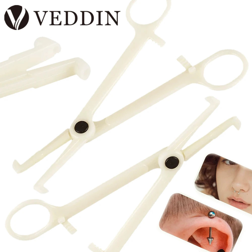 

50/25/15/5/1pcs Disposable Sterile Piercing Clamps Slotted Navel Forceps Clamp Triangle Open Plier Ear Nose Piercing Tools