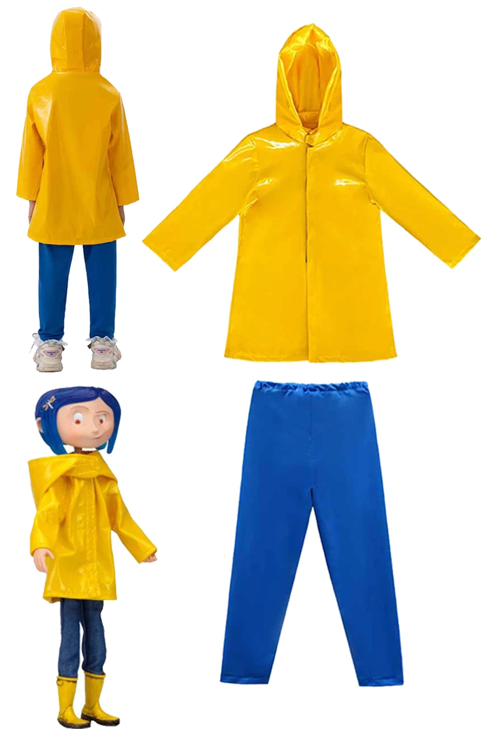 

Cartoon Movie The Secret Door Role Play Coraline Cosplay Costume Fancy Dress Up Party Clothes Disguise Suit For Girl Fantasy