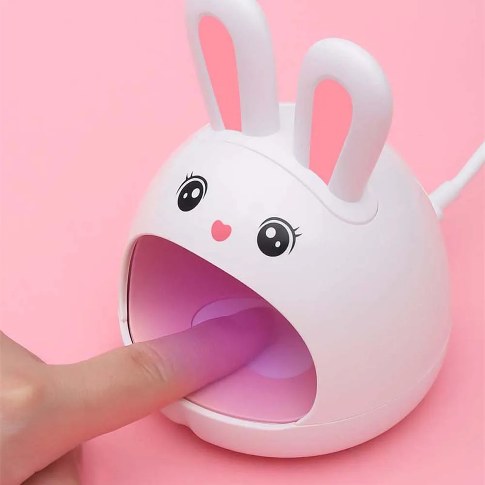 Quick-drying Single Finger Manicure Rabbit USB Cable Mini Nail Dryers Nail Phototherapy Lamp Roasted Nail Lamp Nail Drying Lamp
Quick-drying Single Finger Manicure Rabbit USB Cable Mini Nail Dryers Nail Phototherapy Lamp Roasted Nail Lamp Nail Drying Lamp
