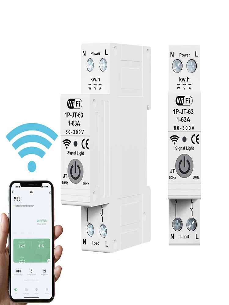 TUYA WiFi Smart Circuit Breaker Over Current Under Voltage Protection Power Metering 1-63A Remote Control Switch
TUYA WiFi Smart Circuit Breaker Over Current Under Voltage Protection Power Metering 1-63A Remote Control Switch