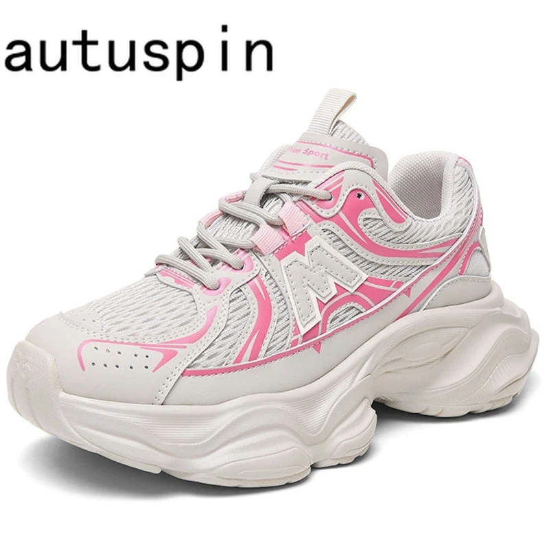 AUTUSPIN Summer Platform Women Sneakers Retro Mixed Color Breathable Comfy Ladies Chunky Sports Shoes Female Outdoor Popular
AUTUSPIN Summer Platform Women Sneakers Retro Mixed Color Breathable Comfy Ladies Chunky Sports Shoes Female Outdoor Popular