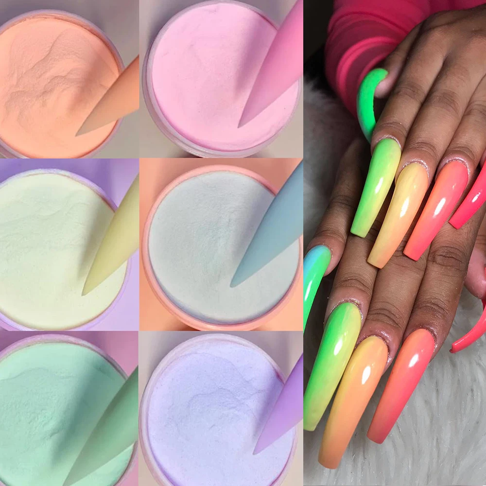 6Color Pink Neon Acrylic Powder 1OZ(28g) Extension Crystal Nail Pigment Dust Gradient Iridescent EXTEND/DIPPING.CARVING pOWDER &
6Color Pink Neon Acrylic Powder 1OZ(28g) Extension Crystal Nail Pigment Dust Gradient Iridescent EXTEND/DIPPING.CARVING pOWDER &