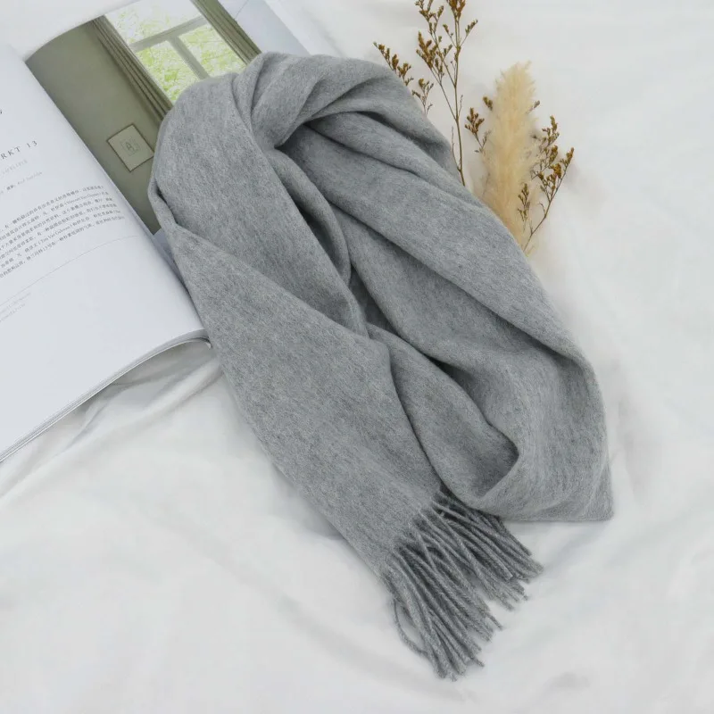 High Quality 100% Wool Scarf Men Women Solid Color Tassel Autumn Winter Business Versatile Classic Warm Soft Muffler Couples 9 Mallzona S57c03de46a2348bb919ea25e0b281c3bf High Quality 100% Wool Scarf Men Women Solid Color Tassel Autumn Winter Business Versatile Classic Warm Soft Muffler Couples Mallzona