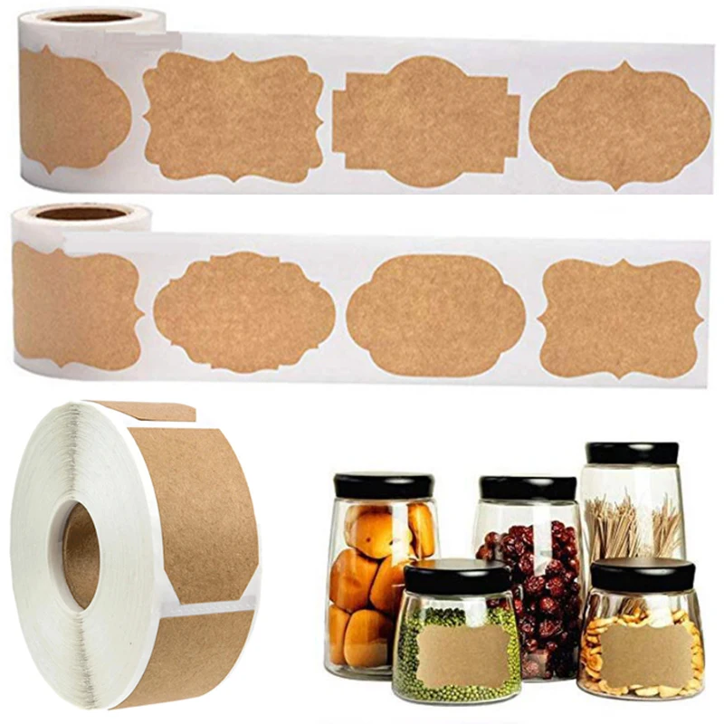 300Pcs Kraft Paper Stickers Handwritten Blank Label Stickers Kitchen Bottle Jars Label Gift Sealing Tags Self-adhesive Sticker
300Pcs Kraft Paper Stickers Handwritten Blank Label Stickers Kitchen Bottle Jars Label Gift Sealing Tags Self-adhesive Sticker