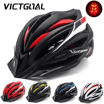 Capacetes para Ciclistas com Luzes LED USB Recarregáveis: Proteção e Visibilidade Aprimoradas 12 VICTGOAL Bicycle Helmet For Men Ultralight Safety MTB Road Racing Bike Helmet Speed Motorcycle Electric Scooter Cycling Helmet