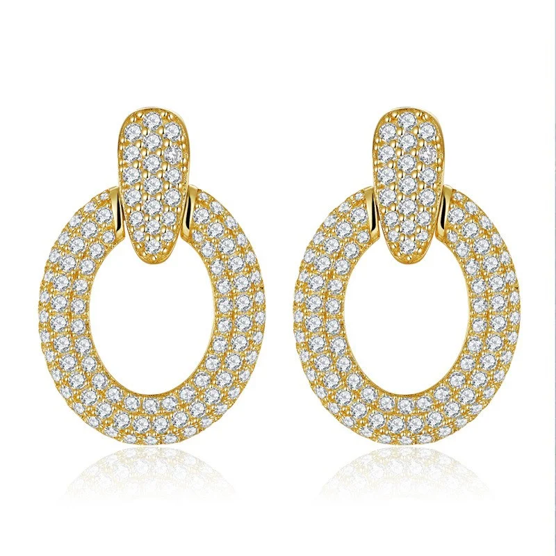 E3-0155 Lefei Fashion Classic Trend Luxury Full Moissanite Design Oval Circle Earrings For Women Silver 925 Wedding Jewelry Gift
E3-0155 Lefei Fashion Classic Trend Luxury Full Moissanite Design Oval Circle Earrings For Women Silver 925 Wedding Jewelry Gift