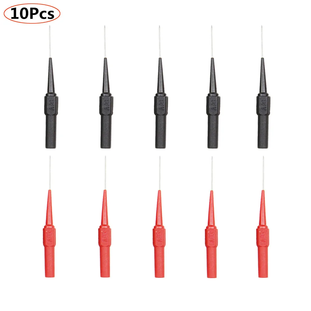 10pcs 1mm Test Probe Needle Multimeter Stainless Puncture Back Probe Pin Multimeter Oscilloscope Test Pen with 4mm Banana Socket
10pcs 1mm Test Probe Needle Multimeter Stainless Puncture Back Probe Pin Multimeter Oscilloscope Test Pen with 4mm Banana Socket